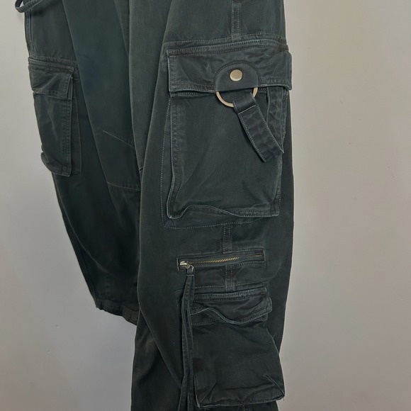Cult Gaia x Gap Forest Green Cargo Utility Pants Womens 2/26 - Picture 3 of 14